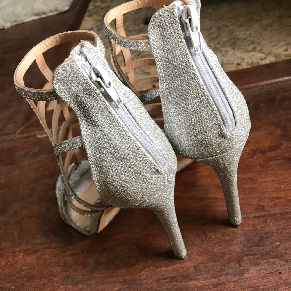 Silver heels